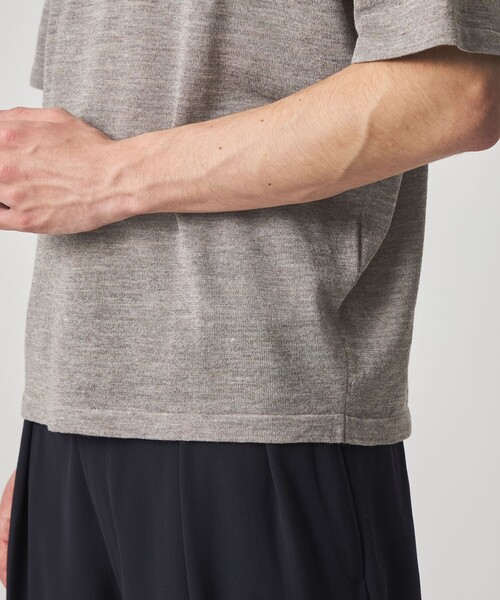 Steven Alan（スティーブンアラン）の「＜Steven Alan＞ 14G ラミー 2B ショートスリーブ ポロシャツ（ポロシャツ・メンズ・ベージュ/ダークブラウン・L/XL/M/S）」の21枚目の写真