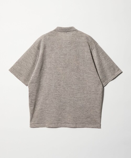 Steven Alan（スティーブンアラン）の「＜Steven Alan＞ 14G ラミー 2B ショートスリーブ ポロシャツ（ポロシャツ・メンズ・ベージュ/ダークブラウン・L/XL/M/S）」の22枚目の写真