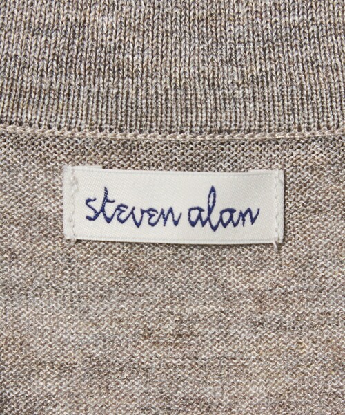 Steven Alan（スティーブンアラン）の「＜Steven Alan＞ 14G ラミー 2B ショートスリーブ ポロシャツ（ポロシャツ・メンズ・ベージュ/ダークブラウン・L/XL/M/S）」の19枚目の写真