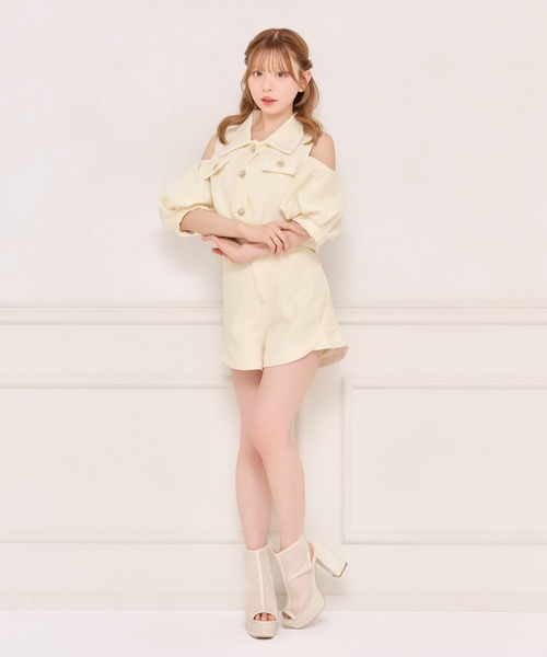apres jour(アプレジュール)の「ハイウエストショートパンツ(その他パンツ・レディース・アイボリー/ブラック・X-LARGE/フリー)」の9枚目の写真