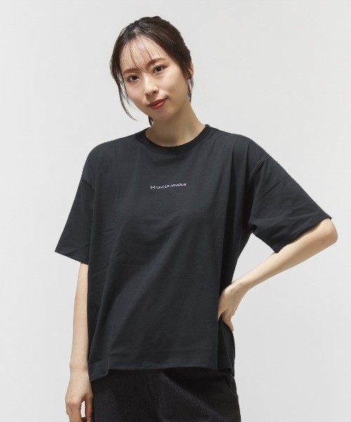 UNDER ARMOUR（アンダーアーマー）の「アンダーアーマー  UAパフォーマンスコットン Tシャツ（Tシャツ/カットソー・レディース・ブラック/ホワイト・S/M/L/XL）」の2枚目の写真