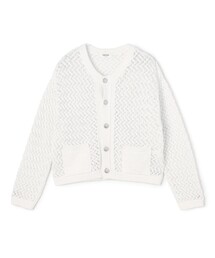 ■ギマメッシュ クルーネックカーディガン