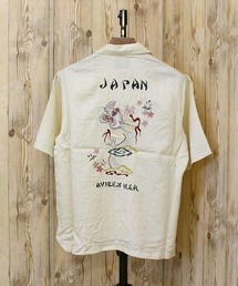 SOUVENIR S/S SHIRT”DRAGON &CHERRY BLOSSOMS'