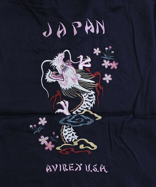AVIREX(アヴィレックス)の「SOUVENIR S/S SHIRT”DRAGON &CHERRY BLOSSOMS'(シャツ/ブラウス・メンズ・ネイビー/ブラック/アイボリー・XXL/XL/L/M)」の22枚目の写真