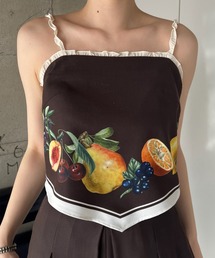 Ameri（アメリ）の「MEDI FRUIT SCARF PATTERN CAMI TOP（キャミソール）」