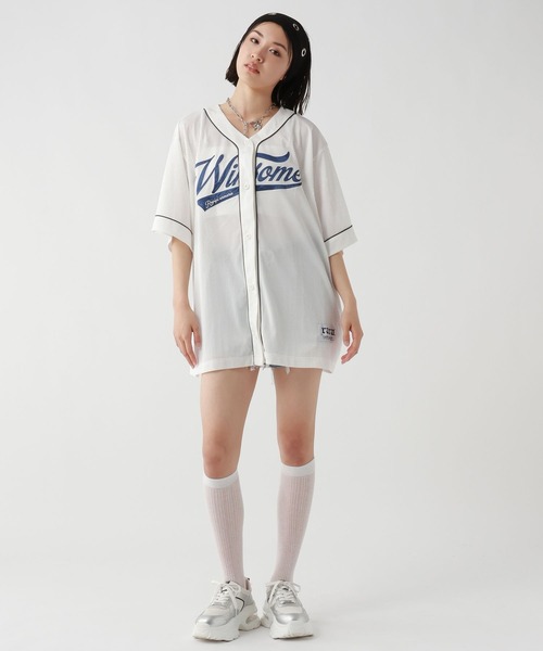 repipi armario(レピピ アルマリオ)の「【吸水速乾】ベースボールミニワンピース(ワンピース・キッズ・ブラック/ホワイト/レオパード/ホワイト系その他・SMALL/MEDIUM/LARGE)」の5枚目の写真