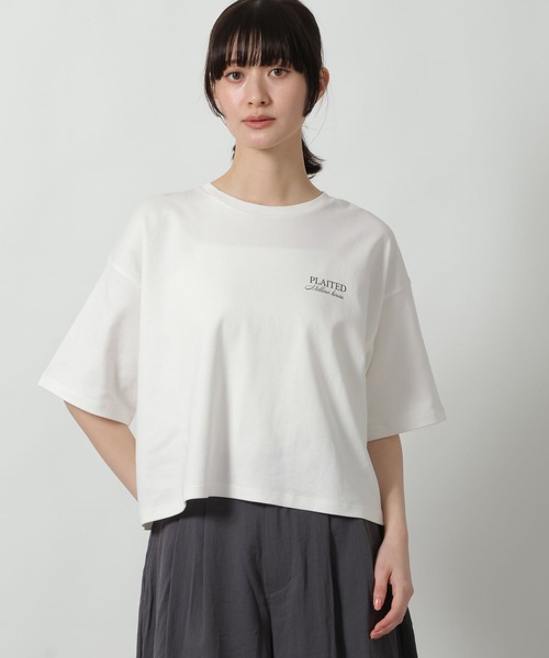 LAKOLE(ラコレ)の「アソートフォトプリントT / 660025(Tシャツ/カットソー・レディース・ホワイト/ブラウン/オフホワイト/チャコール・FREE)」の2枚目の写真