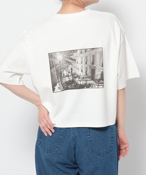 LAKOLE(ラコレ)の「アソートフォトプリントT / 660025(Tシャツ/カットソー・レディース・ホワイト/ブラウン/オフホワイト/チャコール・FREE)」の12枚目の写真