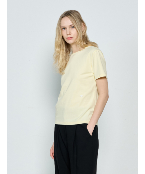 TOSE(トセ)の「ベーシックコットンTシャツペールイエロー(Tシャツ/カットソー・レディース・その他・FREE)」の1枚目の写真