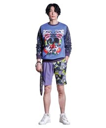 GREEDILOUS（グリディアス）の「パープルプリントパンツ（その他パンツ）」