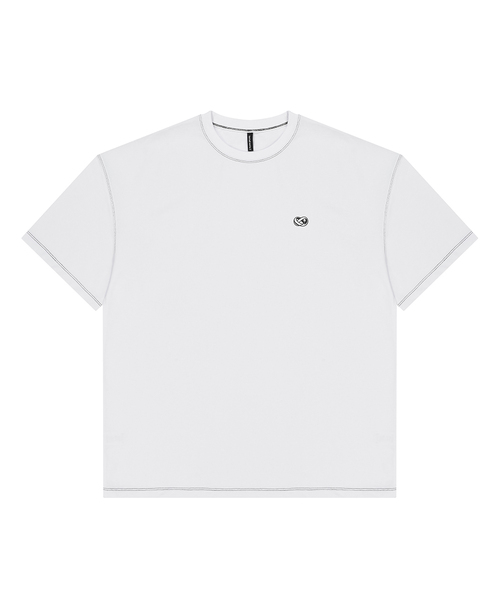 BARBELLWORKS(バーベルワークス)の「高重量実配色オーバーサイズ(Tシャツ/カットソー・メンズ・ホワイト/ブラック・X-LARGE/LARGE)」の2枚目の写真