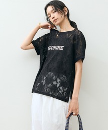 Doux archives（ドゥアルシーヴ）の「ロゴレースＴＯＰＳ（シャツ/ブラウス）」