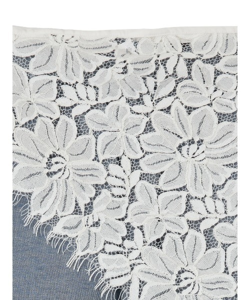 Ameri(アメリ)の「MELANGE STRAIGHT SKIRT WITH LACE SCARF(スカート・レディース・ブルー/アイボリー・SMALL/MEDIUM)」の22枚目の写真