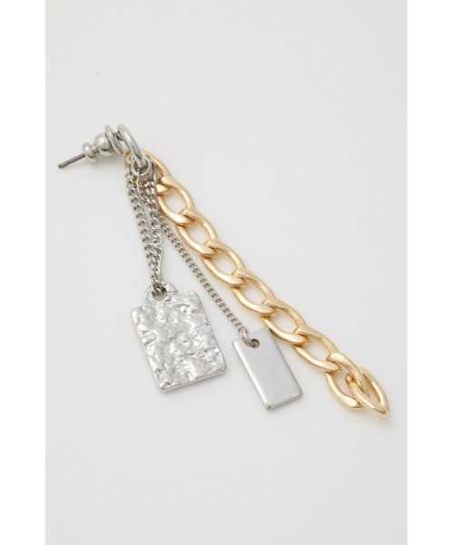 SLY（スライ）の「MANY CHARM CHAIN P/EARRING メニーチャームチェーンピアス（ピアス（両耳用）・レディース・マルチ・FREE）」の4枚目の写真