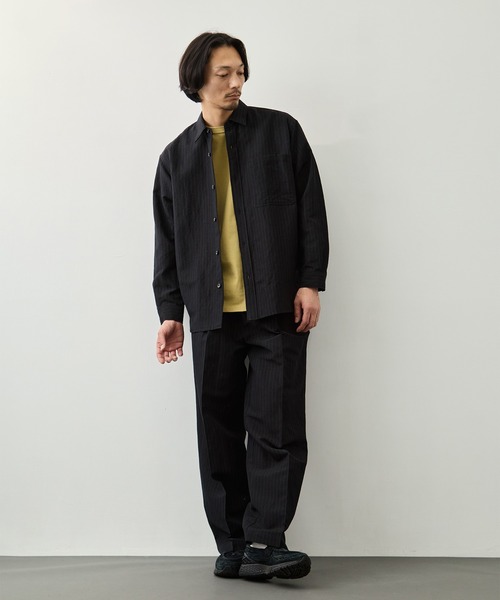 CITY TOKYO（シティトウキョウ）の「【CITY TOKYO】ウールリネンウェザ-イージースラックス（スラックス・メンズ・ブラック/ダークグレー・1/2/3）」の9枚目の写真