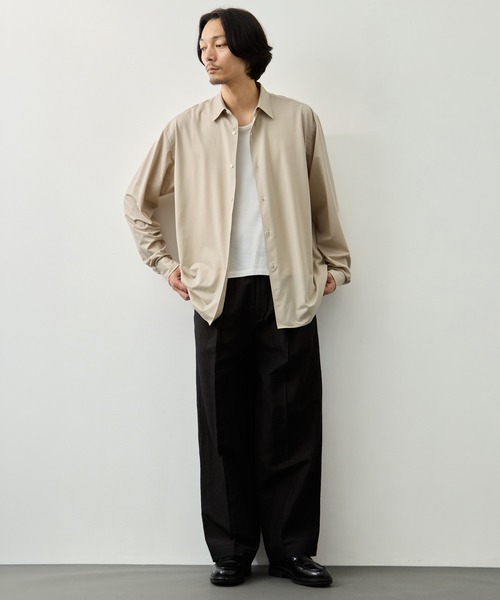 CITY TOKYO（シティトウキョウ）の「【CITY TOKYO】ウールリネンウェザ-イージースラックス（スラックス・メンズ・ブラック/ダークグレー・1/2/3）」の19枚目の写真