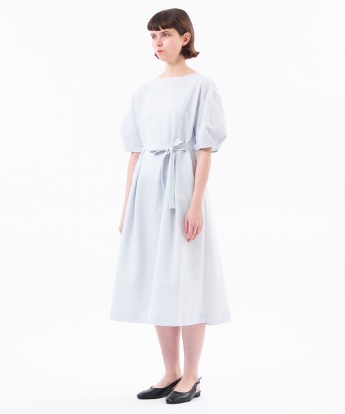 MACKINTOSH PHILOSOPHY(マッキントッシュ フィロソフィー)の「【WEB&一部店舗限定】パフスリーブサッカーワンピース(ワンピース・レディース・ブラック/ダークネイビー/ブルー/ネイビー・38/36)」の10枚目の写真