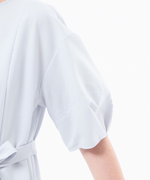 MACKINTOSH PHILOSOPHY(マッキントッシュ フィロソフィー)の「【WEB&一部店舗限定】パフスリーブサッカーワンピース(ワンピース・レディース・ブラック/ダークネイビー/ブルー/ネイビー・38/36)」の12枚目の写真