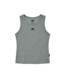 W TAG BASIC SLEEVELESS - MELANGE GREY