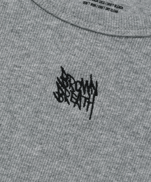 BROWNBREATH(ブラウンブレス)の「W TAG BASIC SLEEVELESS - MELANGE GREY(Tシャツ/カットソー・レディース・その他・SMALL/MEDIUM)」の4枚目の写真