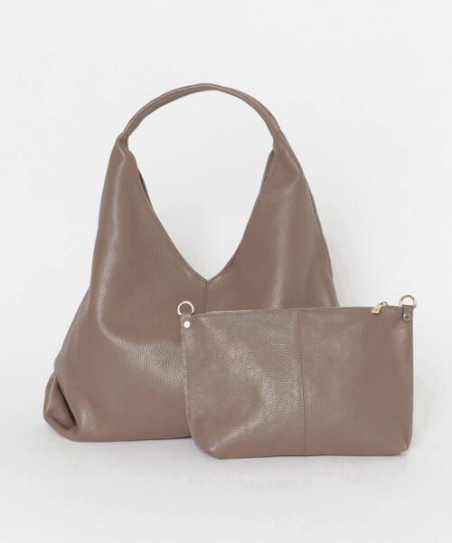 URBAN RESEARCH(アーバンリサーチ)の「ソフトレザーワンハンドルバッグ(トートバッグ・レディース・ブラック/ライトブラウン・-)」の13枚目の写真