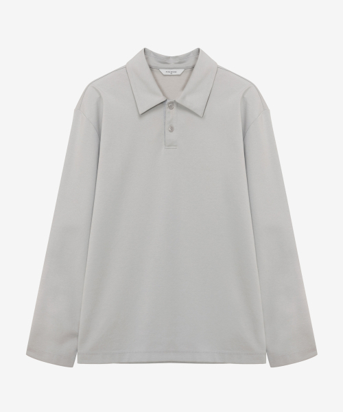 MINDBRIDGE（マインドブリッジ）の「[スーピマ]カラーTシャツ - 2色（ポロシャツ・メンズ・ライトグレー/ダークグレー・110/105/100/95）」の4枚目の写真