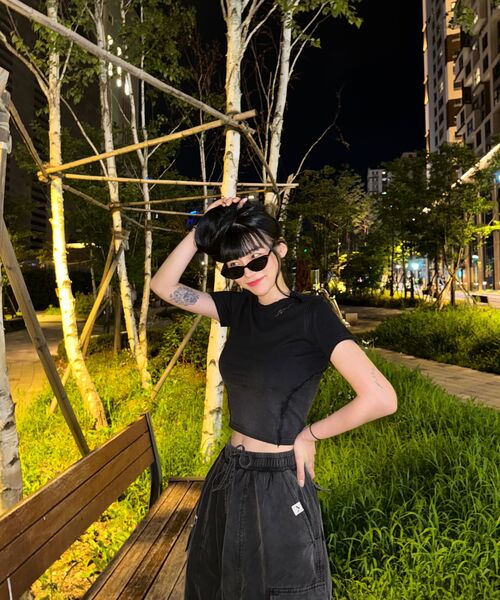 AOG PROJECT（エイオージープロジェクト）の「ガーメントダイヴィンテージワイドパンツ（ブラック）（その他パンツ・メンズ・ブラック・F）」の14枚目の写真