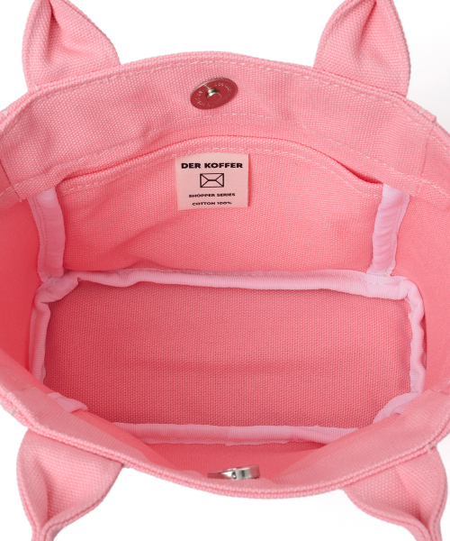 DER KOFFER（デルコッファー）の「SHOPPER CANVAS MINI [BABY PINK]（トートバッグ・レディース・ライトピンク・FREE）」の4枚目の写真