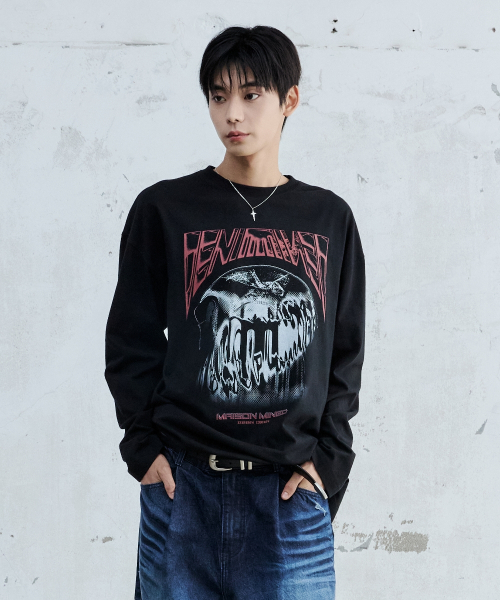 MAISON MINED(メゾンミネド)の「STICKY LONG SLEEVE BLACK(Tシャツ/カットソー・メンズ・その他・SMALL/MEDIUM)」の4枚目の写真