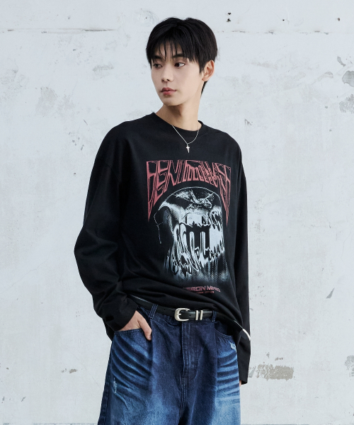 MAISON MINED(メゾンミネド)の「STICKY LONG SLEEVE BLACK(Tシャツ/カットソー・メンズ・その他・SMALL/MEDIUM)」の5枚目の写真