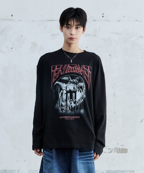 MAISON MINED(メゾンミネド)の「STICKY LONG SLEEVE BLACK(Tシャツ/カットソー・メンズ・その他・SMALL/MEDIUM)」の7枚目の写真