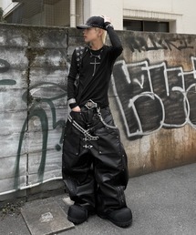 RICH（リッチ）の「【RICH】Riveted Cross Slim Longsleeve / 【リッチ】シースルークロス長袖Tシャツ（Tシャツ/カットソー）」