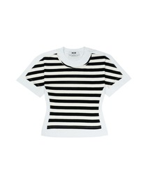 ストライプ ジャージー コンビ Tシャツ