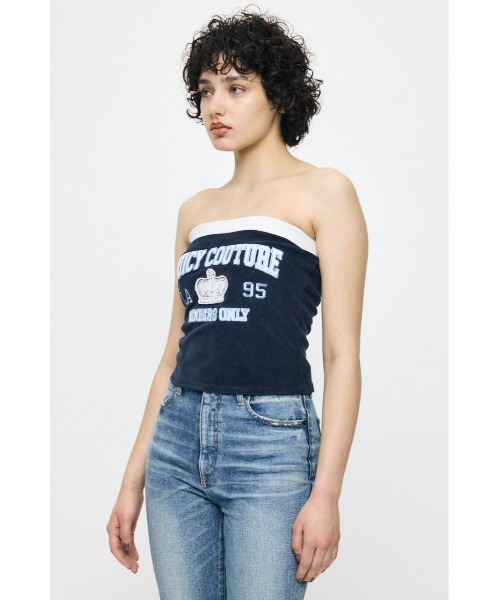 MOUSSY(マウジー)の「JC MEMBERS チューブトップ(チューブトップ・レディース・グレー/ネイビー・2/1)」の12枚目の写真
