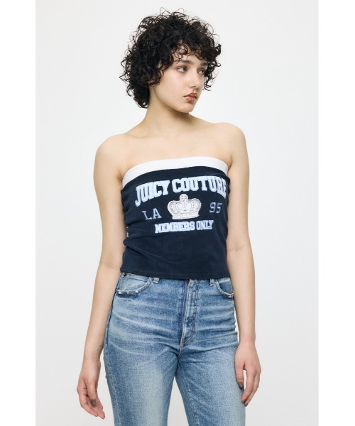 MOUSSY(マウジー)の「JC MEMBERS チューブトップ(チューブトップ・レディース・グレー/ネイビー・2/1)」の13枚目の写真