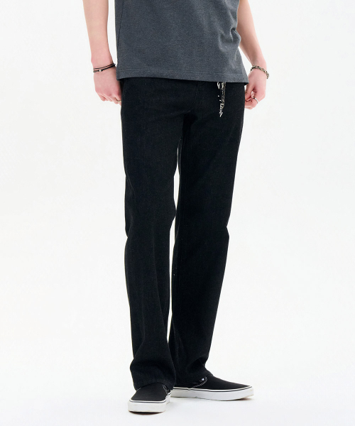 CHASECULT（チェイスカルト）の「男性 ブラック インバンディング ストレート エージョン-FBRK2322C03（デニムパンツ・メンズ・ブラック・70/76/82/86/92）」の3枚目の写真