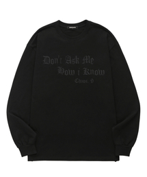 BARIGATE（バリゲート）の「[企画]FRONT WORD シグネチャーロングスリーブ (BLS043) ブラック（Tシャツ/カットソー）」