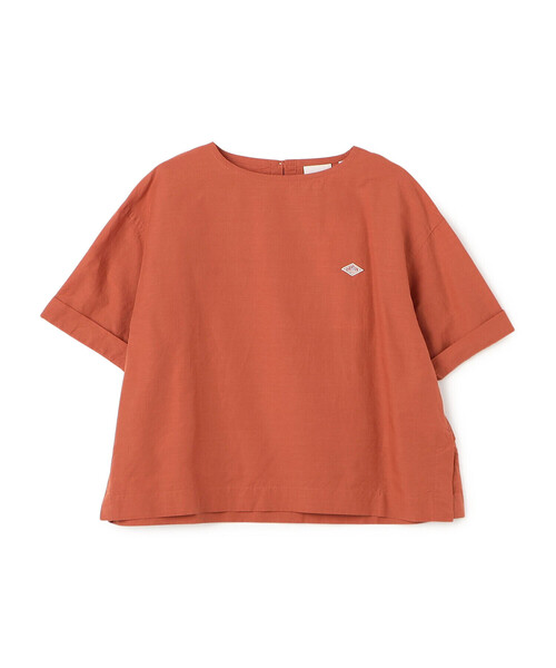 DANTON(ダントン)の「Women's Cotton Linen Slub Pullover Blouse(シャツ/ブラウス・レディース・サックスブルー/オレンジ/ブラック/ホワイト/ライトグリーン/グレイッシュベージュ・38/36)」の6枚目の写真