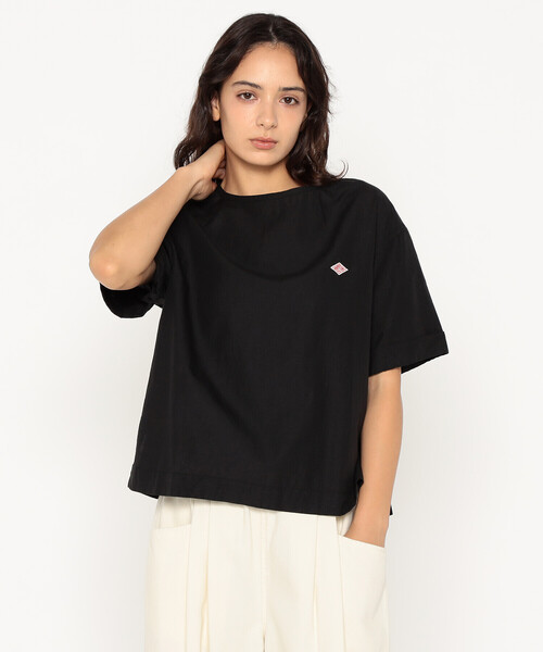 DANTON(ダントン)の「Women's Cotton Linen Slub Pullover Blouse(シャツ/ブラウス・レディース・サックスブルー/オレンジ/ブラック/ホワイト/ライトグリーン/グレイッシュベージュ・38/36)」の3枚目の写真