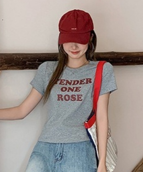 Vipoa(ヴィポア)の「メッセージプリントカットソー(Tシャツ/カットソー・レディース・グレー/レッド/ホワイト・FREE)」の19枚目の写真