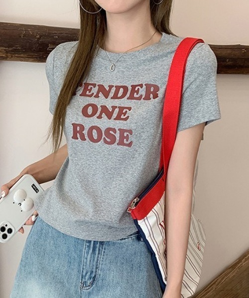 Vipoa(ヴィポア)の「メッセージプリントカットソー(Tシャツ/カットソー・レディース・グレー/レッド/ホワイト・FREE)」の12枚目の写真
