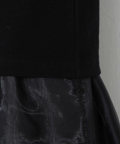CAROLINA GLASER(カロリナ グレイサー)の「CAROLINA GLASER / ドットシフォン袖 プルオーバー(その他トップス・レディース・オフホワイト/ブラック・ONE SIZE)」の10枚目の写真