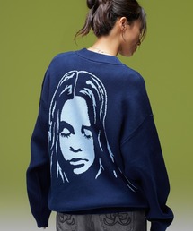 X-girl | FACE BACK JACQUARD KNIT CARDIGAN(カーディガン/ボレロ)