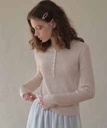 Deep Henry Neck Knit_Soft pink(OC26KN01)