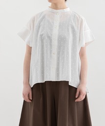 Cielタックショルダースタンドカラーシャツ