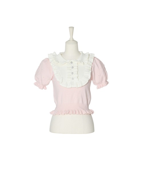 mellfy memory メルフィーメモリー ニットトップス Dolly frill knit tops（ニット/セーター）｜mellfy memory