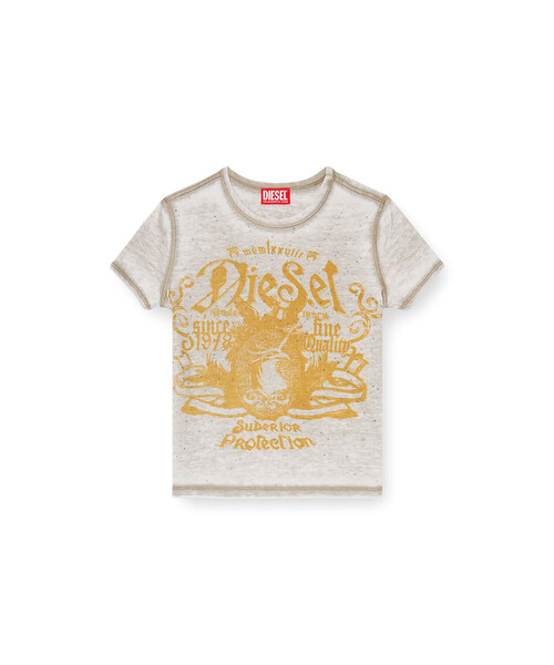 DIESEL(ディーゼル)の「ウィメンズ Tシャツ T-UNCUTIES-LONG-AA3(Tシャツ/カットソー・レディース・グレー/ピンク系その他/ベージュ系その他・LARGE/MEDIUM/SMALL/X-LARGE/X-SMALL)」の7枚目の写真