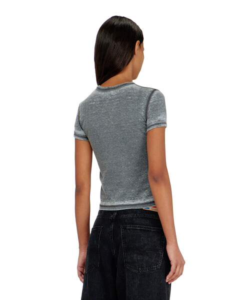 DIESEL(ディーゼル)の「ウィメンズ Tシャツ T-UNCUTIES-LONG-AA3(Tシャツ/カットソー・レディース・グレー/ピンク系その他/ベージュ系その他・LARGE/MEDIUM/SMALL/X-LARGE/X-SMALL)」の12枚目の写真