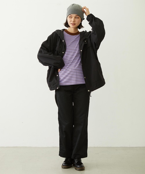MILKFED.（ミルクフェド）の「STRIPED L/S TOP（Tシャツ/カットソー・レディース・ブラック/ピンク/ライトパープル・ONE SIZE）」の15枚目の写真