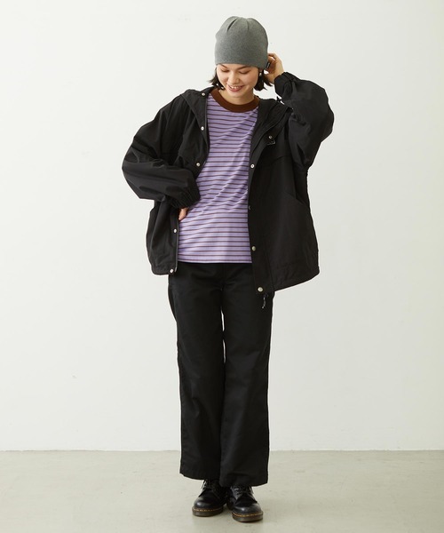 MILKFED.（ミルクフェド）の「STRIPED L/S TOP（Tシャツ/カットソー・レディース・ブラック/ピンク/ライトパープル・ONE SIZE）」の16枚目の写真